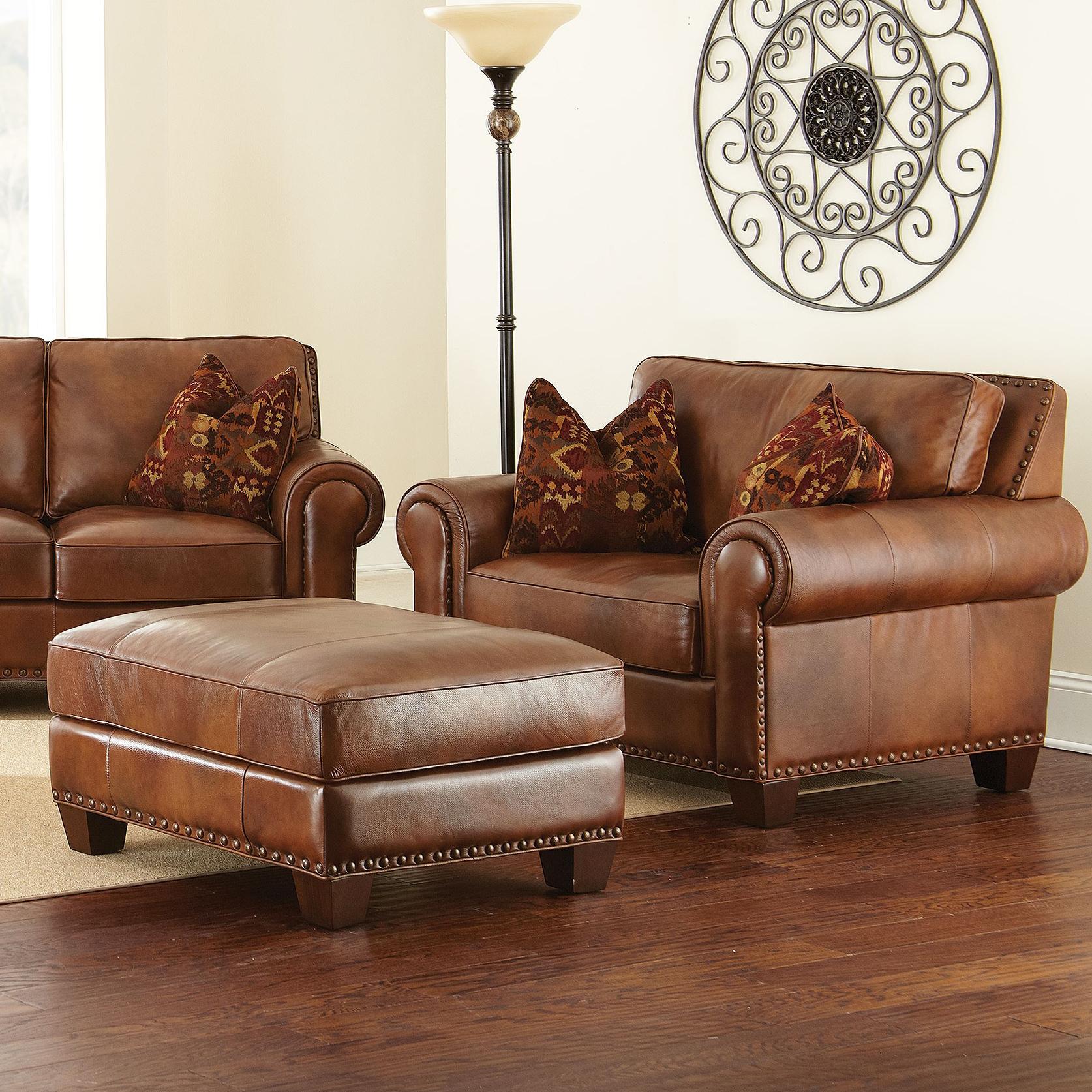 Steve Silver Silverado Chair And A Half With Ottoman And