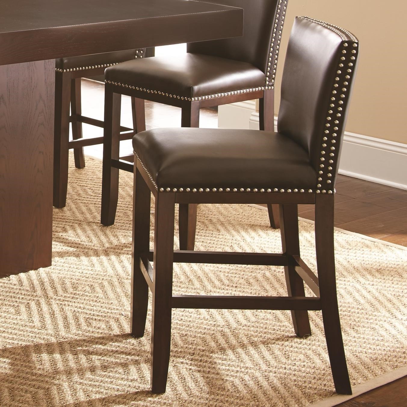 leather counter height chair