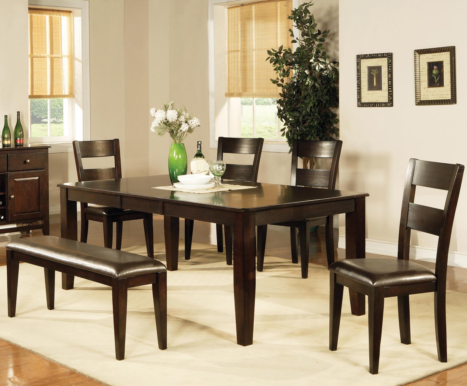 Steve Silver Victoria 7 Piece Victoria Dining Set With Side Chairs And Dining Bench Wayside Furniture Table Chair Set With Bench