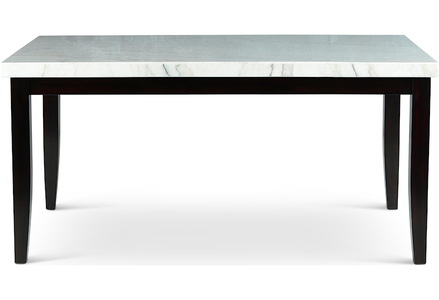 Westby Transitional White Marble Top Dining Table Ruby Gordon Home Dining Tables