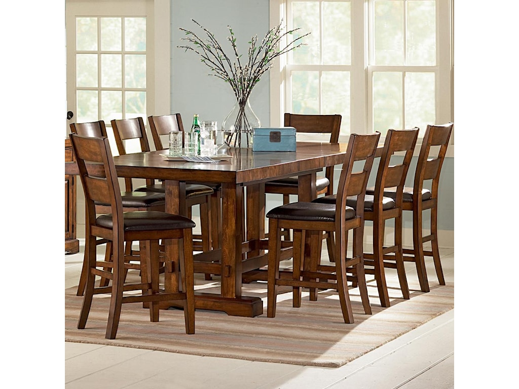 pub style table with 6 chairs