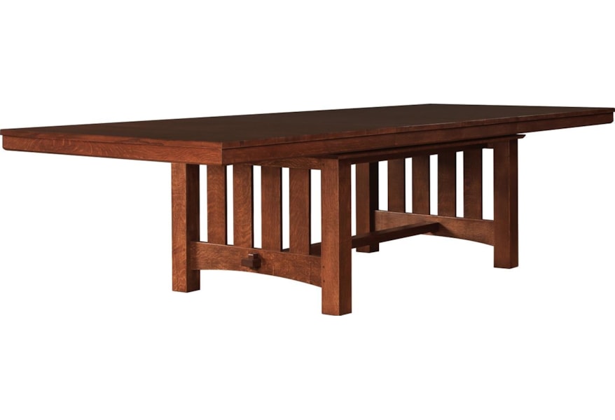 Stickley Oak Mission Classics Rectangular Dining Table With Leaves Williams Kay Dining Tables