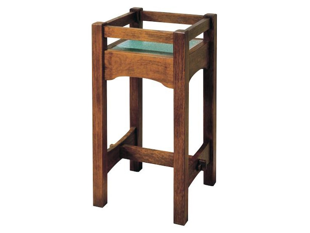 Stickley Oak Mission Classics Tile Top Stand Williams Kay