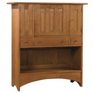 Stickley Oak Mission Classics Harvey Ellis Fall Front Bar With