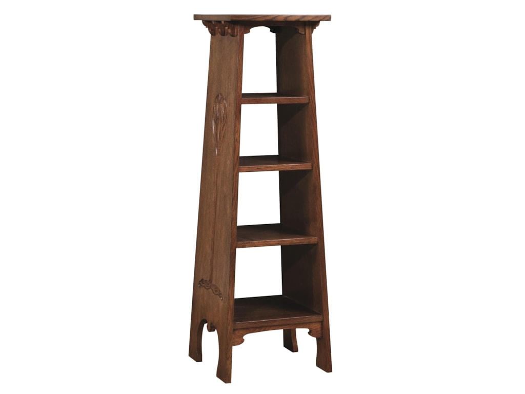 Stickley Oak Mission Clics Tree Of Life Pedestal Open Shelf Stickley Oak Mission Clicstree Of Life Pedestal