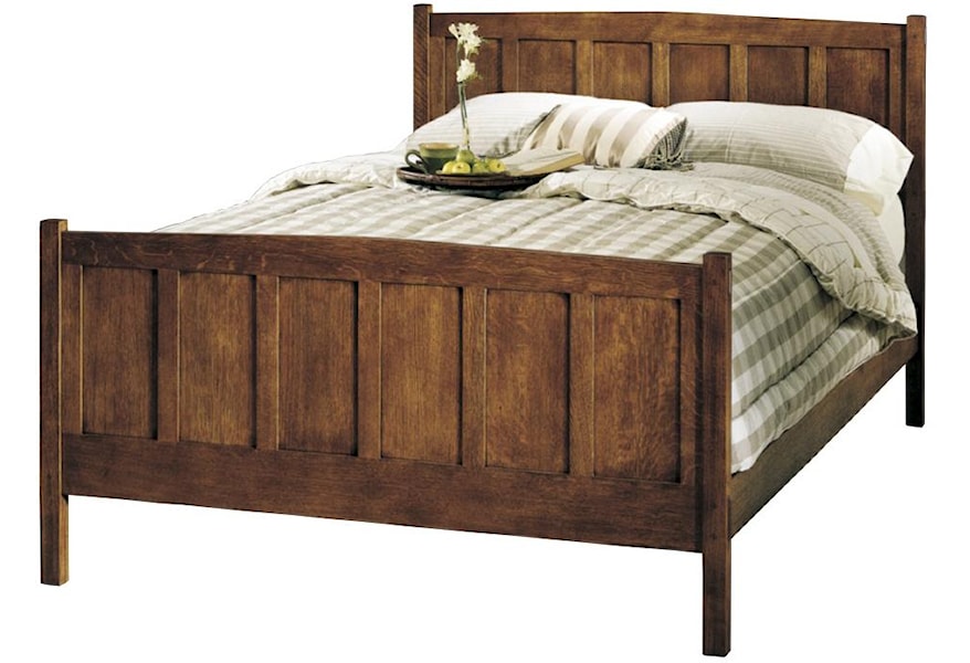 Stickley Oak Mission Classics Queen Size Mission Style Panel Bed Stuckey Furniture Panel Beds