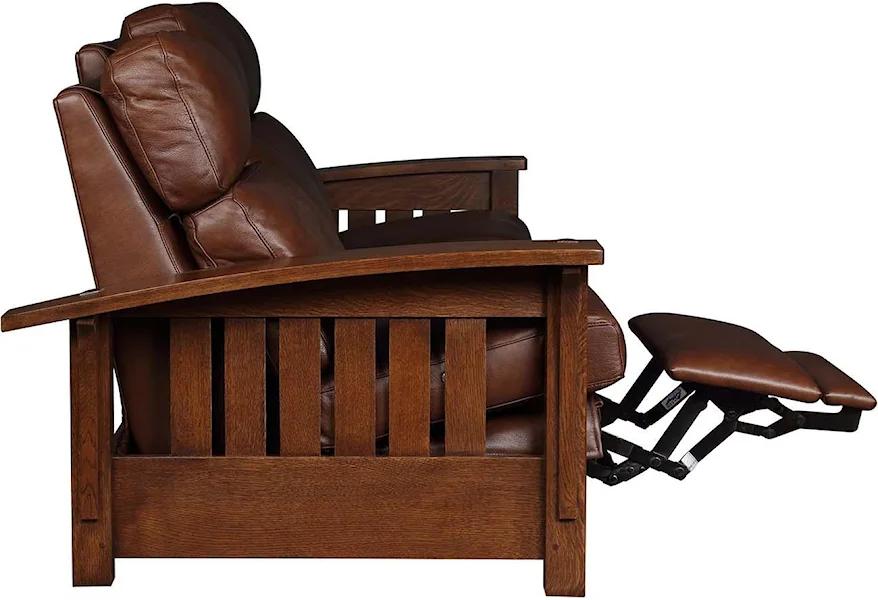 Stickley Oak Mission Classics Loose Cushion Bow Arm Morris Chair, Sprintz  Furniture