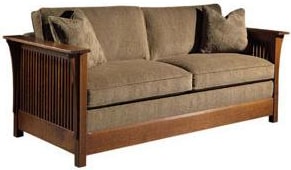 Stickley Oak Mission Classics Twin Size Fayetteville Sofa Bed