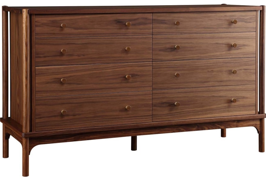 Stickley Walnut Grove 6 Drawer Solid Wood Dresser Jacksonville Furniture Mart Dressers Stickley Walnut Grove 6 Drawer Solid