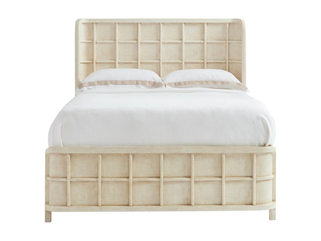 Stone Leigh Furniture Driftwood Park Queen Panel Shelter Bed With Stone Leigh Furniture Driftwood Park Queen Panel Shelter Bed With Raffia Inserts