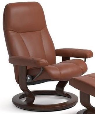 Stressless Consul 1005010 Medium Reclining Chair With Classic Base Dunk Bright Furniture Recliners