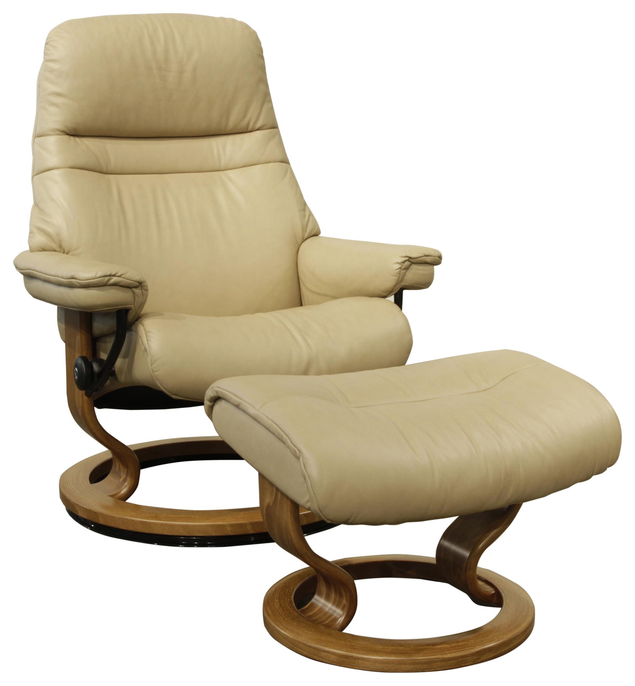 Stressless Sunrise Small Stressless Chair Ottoman Homeworld Furniture Reclining Chair Ottoman Sets