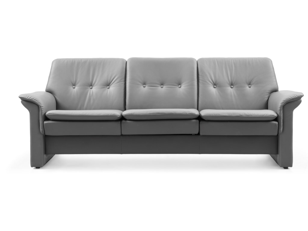 Stressless Saga Low Back Reclining Sofa Rotmans Sofas Saga Low Back Reclining Sofa By Stressless