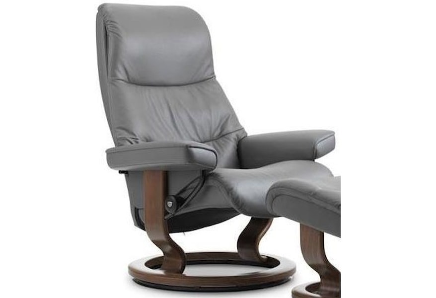 Stressless View Small Reclining Chair With Classic Base Sprintz Furniture Three Way Recliners Stressless View Small Reclining Chair With Classic Base Sprintz Furniture Three Way Recliners