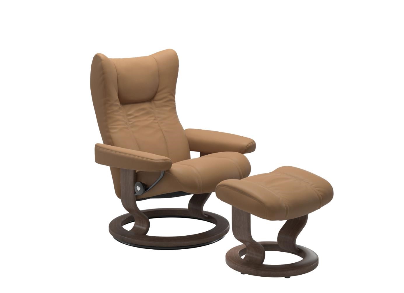 Stressless Wing LRMEK1060015 Wing Chair (L) Classic Base in