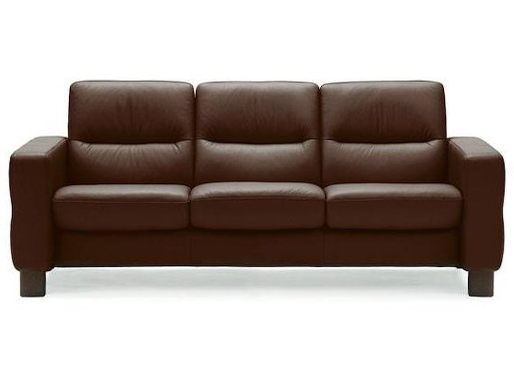 Stressless Wave 1184030 Low Back Reclining Sofa John V