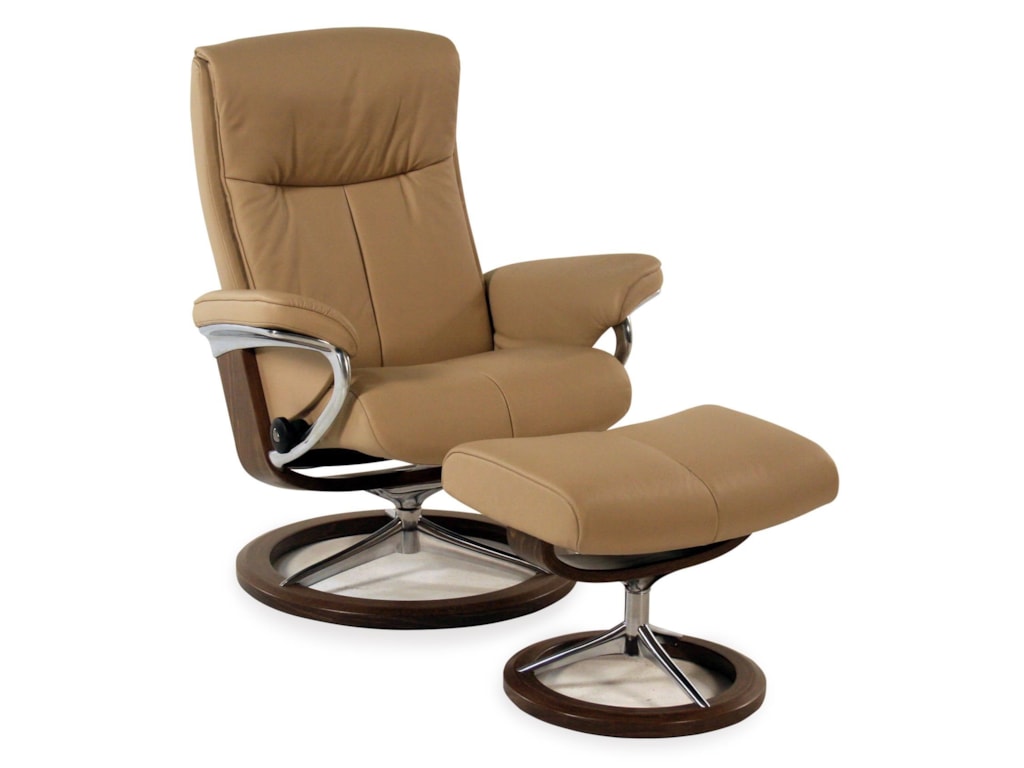 Stressless by Ekornes PeaceMedium Signature Chair & Ottoman