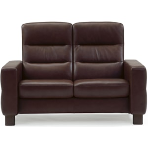 Stressless Wave High Back Reclining Loveseat Jordan S Home Furnishings Reclining Loveseats