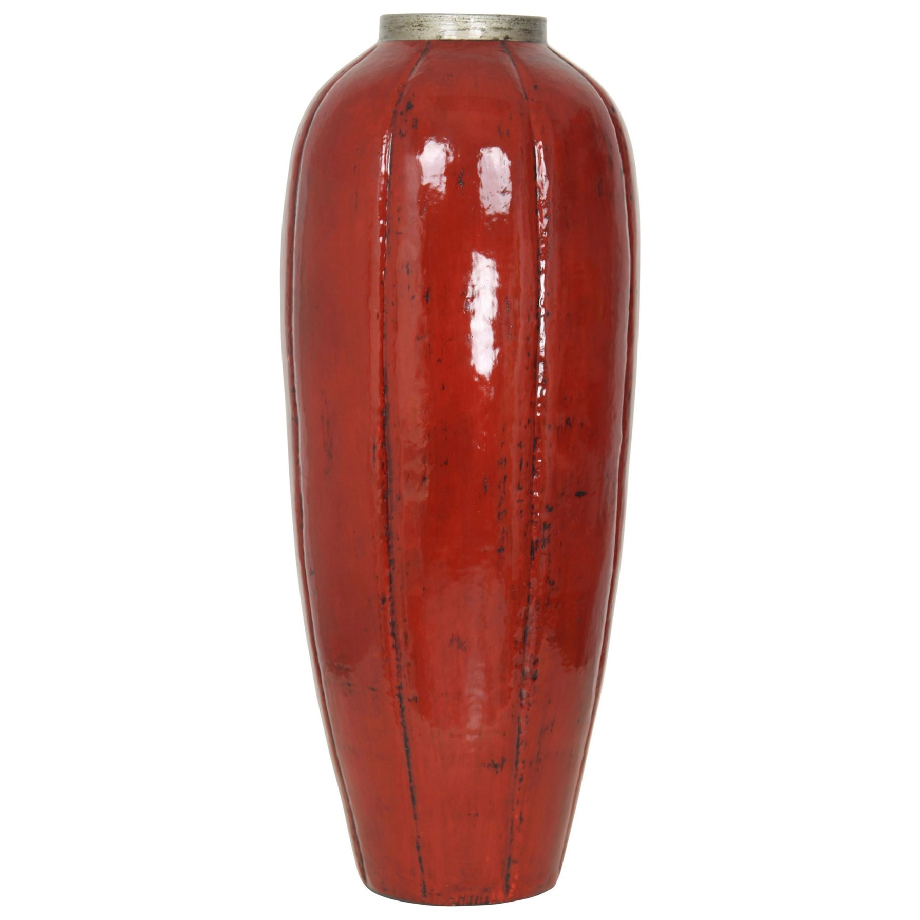 Tall Red Labu Vase