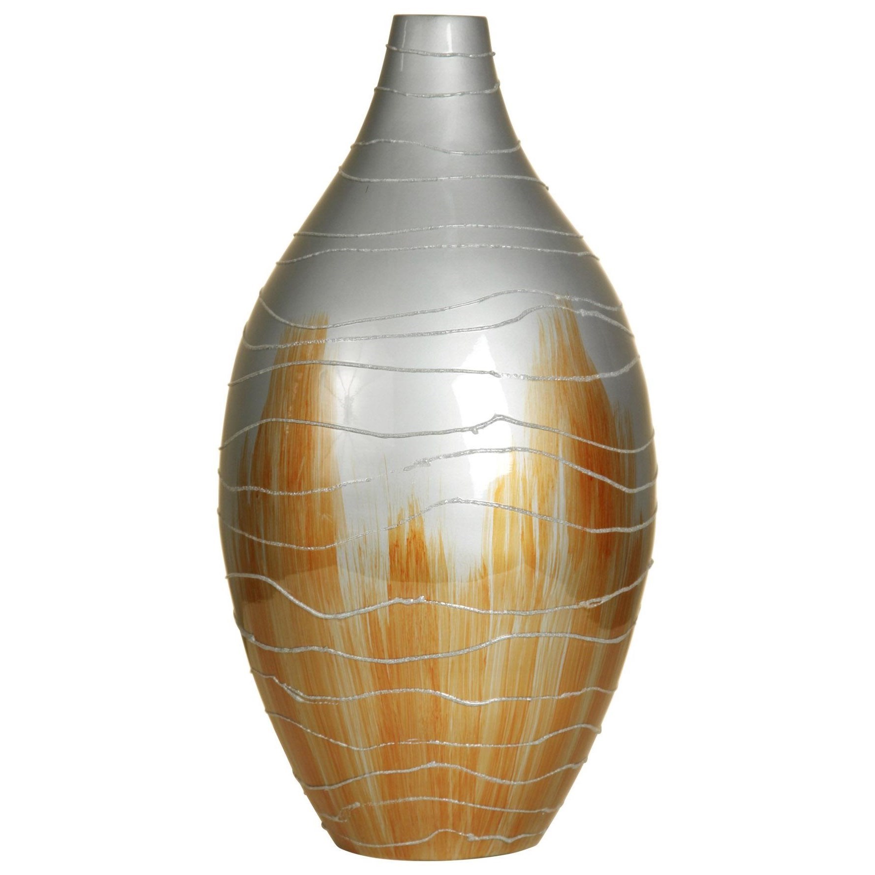 Corner Vase with Raised Grains
