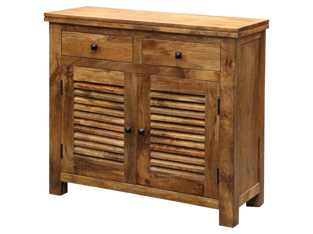 Stylecraft Occasional Cabinets 2 Drawer Door Cabinet With Louver Stylecraft Occasional Cabinets 2 Drawer Door Cabinet With Louver Style Panels