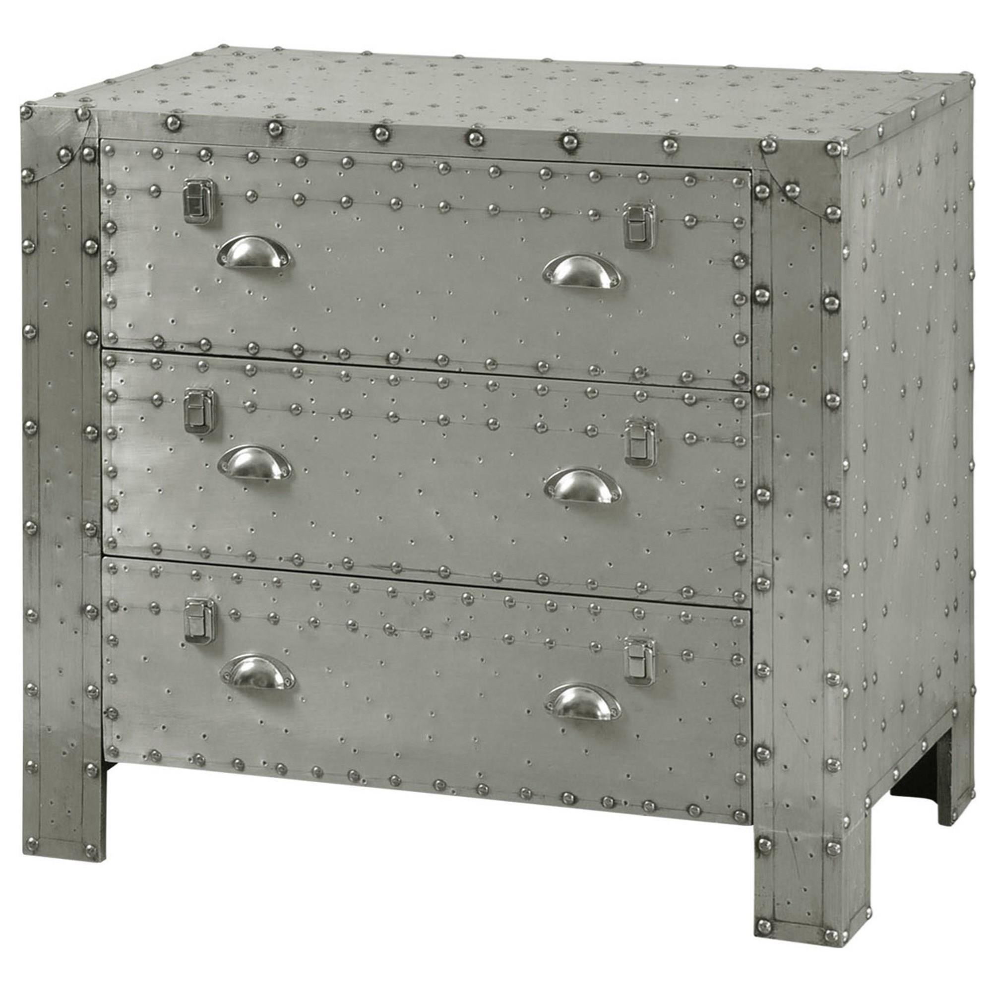 Stylecraft Occasional Cabinets Industrial 3 Drawer Chest Wilcox