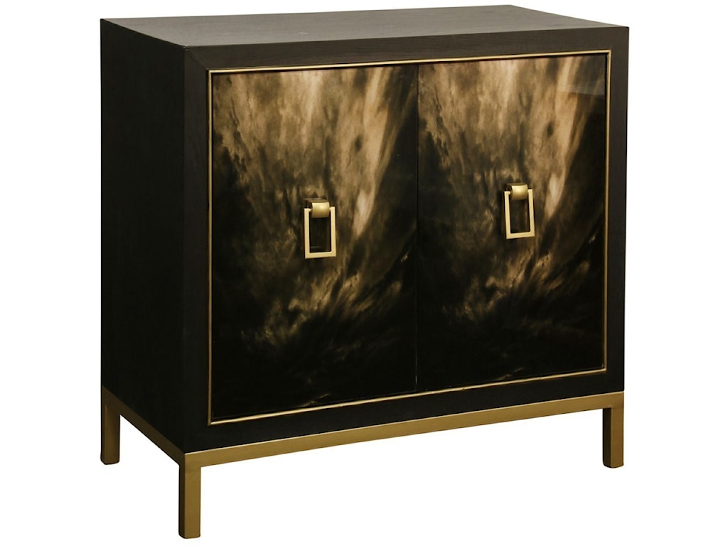 Stylecraft Occasional Cabinets Sf24834 Black Cloud Enamel Cabinet