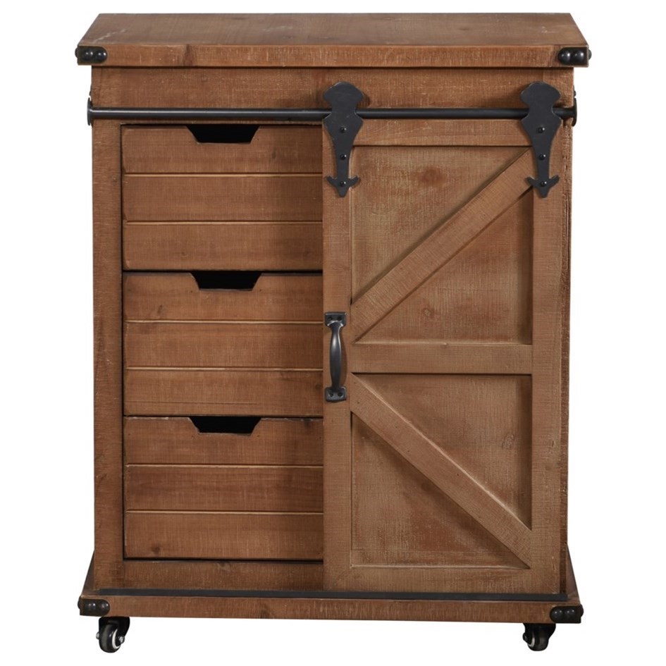 Stylecraft Occasional Cabinets Graham Industrial Cabinet With