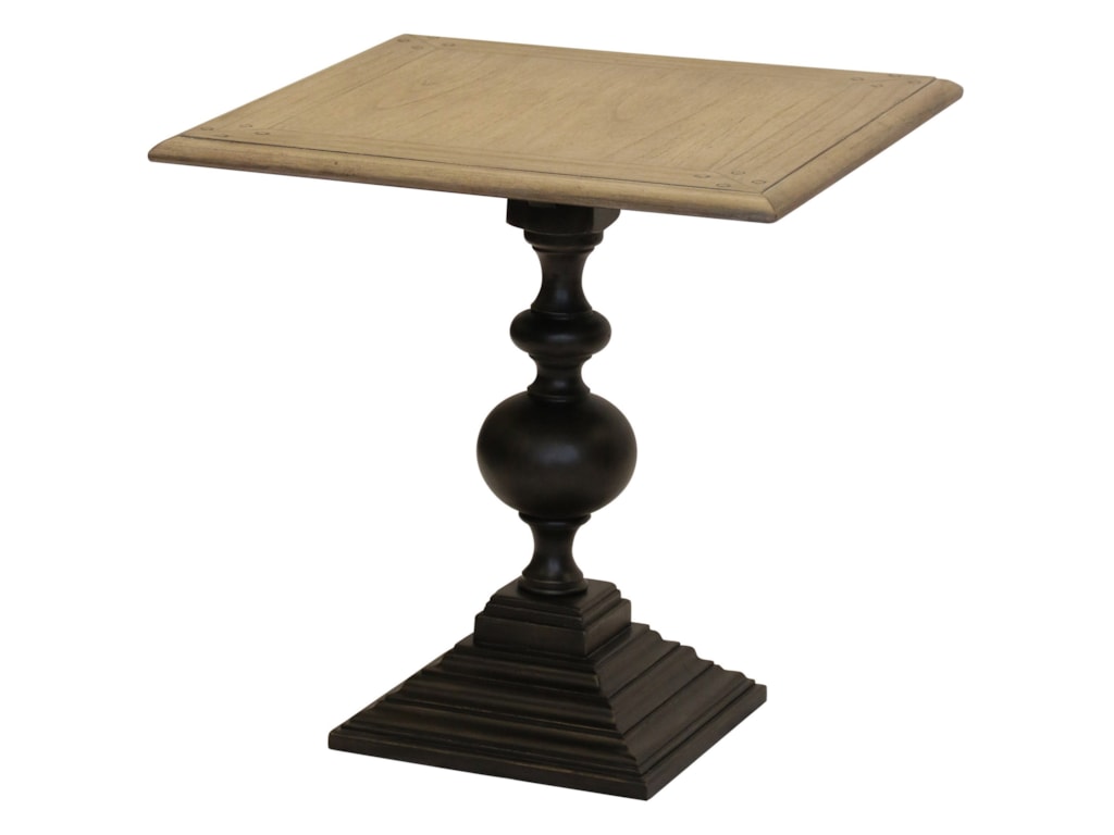 Stylecraft Occasional Tables Dio6204 Square Pedestal Accent Table
