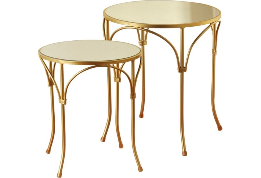 Stylecraft Occasional Tables Set Of 2 End With Mirror Stylecraft Occasional Tables Set Of 2 End With Mirror
