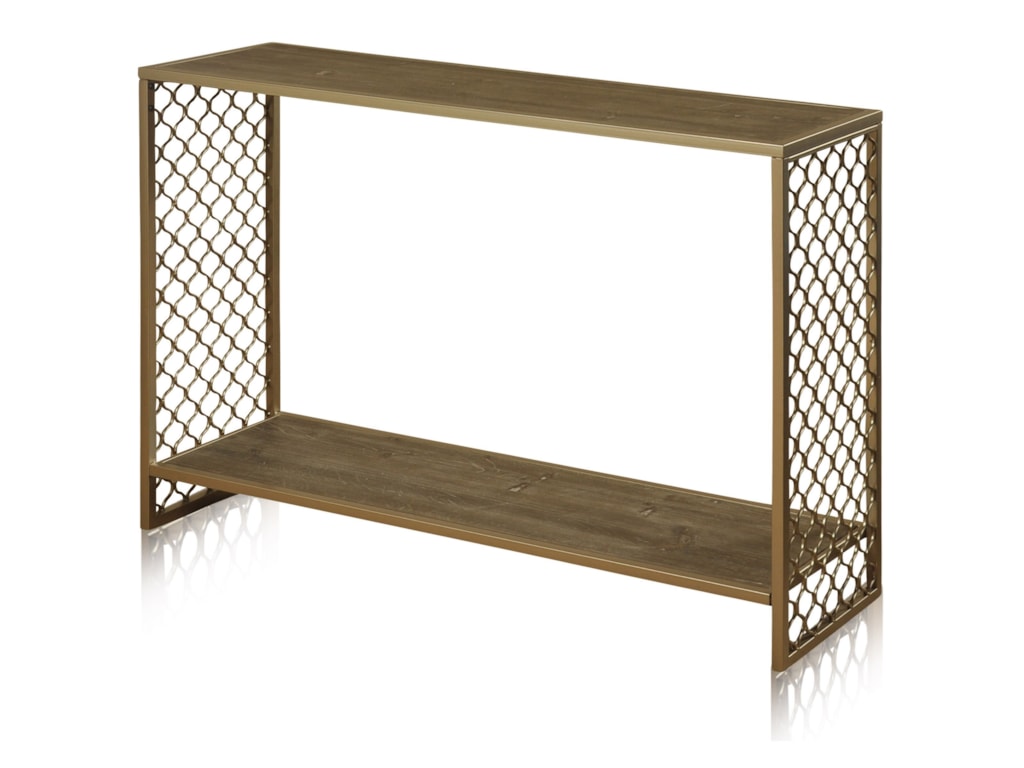 Occasional Tables Wrought Iron Console Table By Stylecraft At Del Sol Furniture