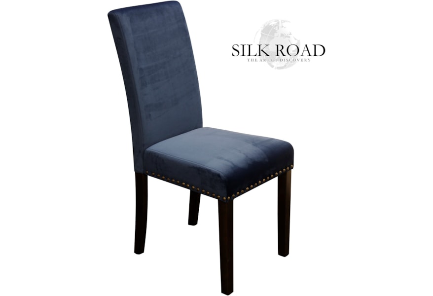 Silk Road Parson S Dining Chair With Nail Head Trim Ruby Gordon Home Dining Side Chairs