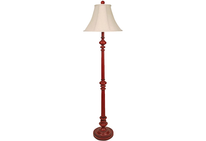 Stylecraft Lamps Nantucket Red Floor Lamp Dream Home Interiors