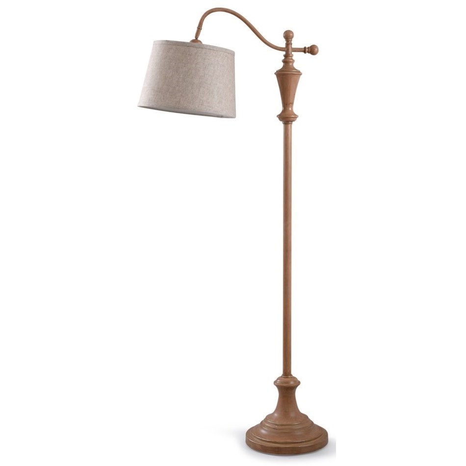 Stylecraft Lamps L10279a Vintage Taupe Floor Lamp Esprit Decor