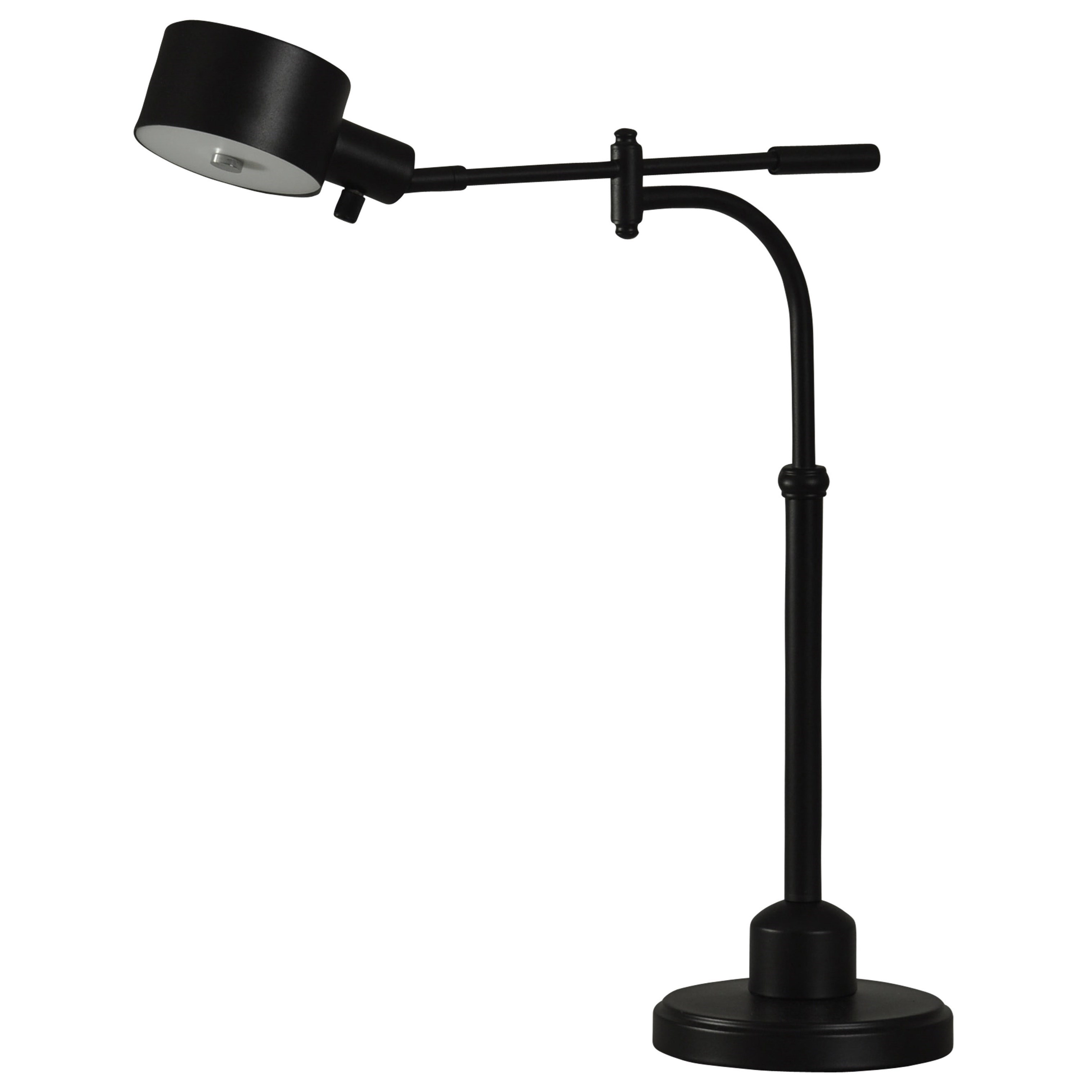 Black Steel Adjustable Desk Lamp