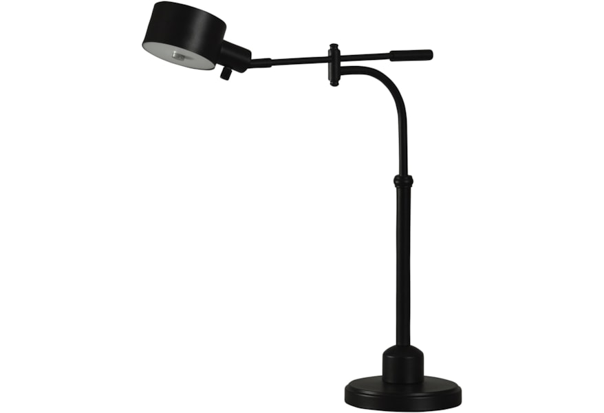 Stylecraft Lamps Black Steel Adjustable Desk Lamp Dream