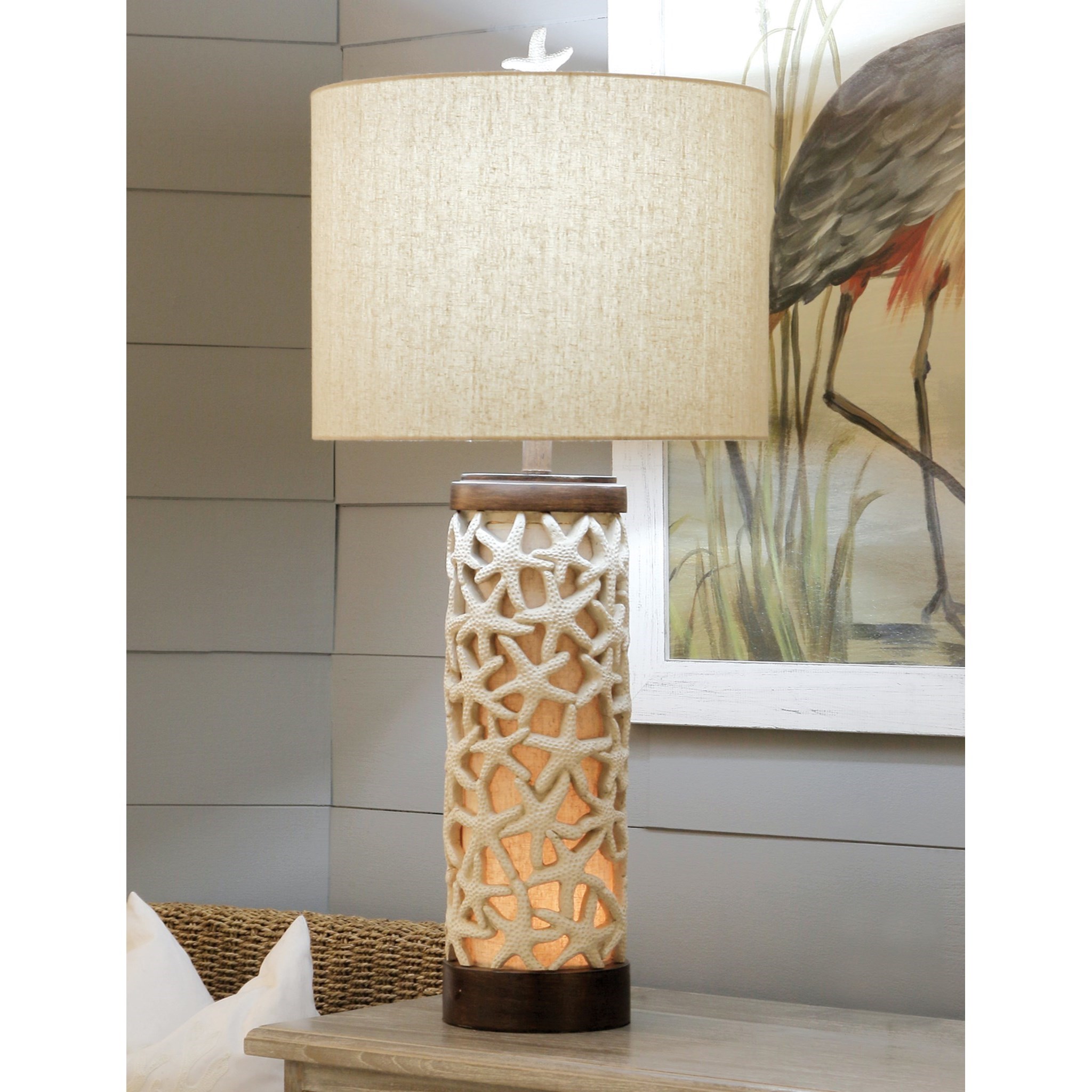 Stylecraft Lamps L310608 Sand Shell Lamp Esprit Decor Home