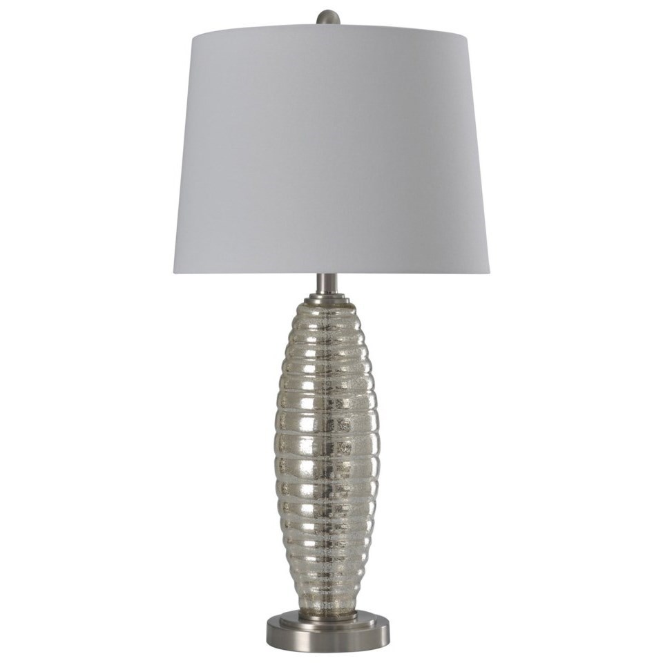 Stylecraft Lamps Northbay Ribbed Glass Lamp Wilcox Furniture Table Lamps