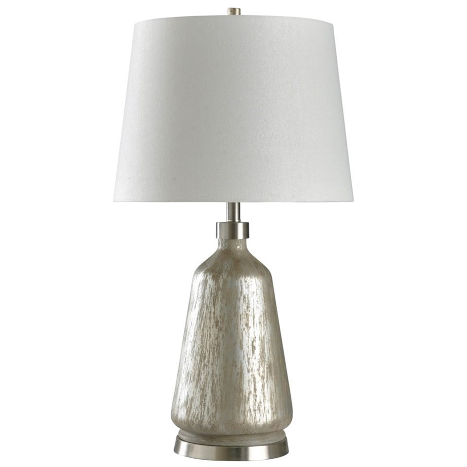 silver and grey table lamps