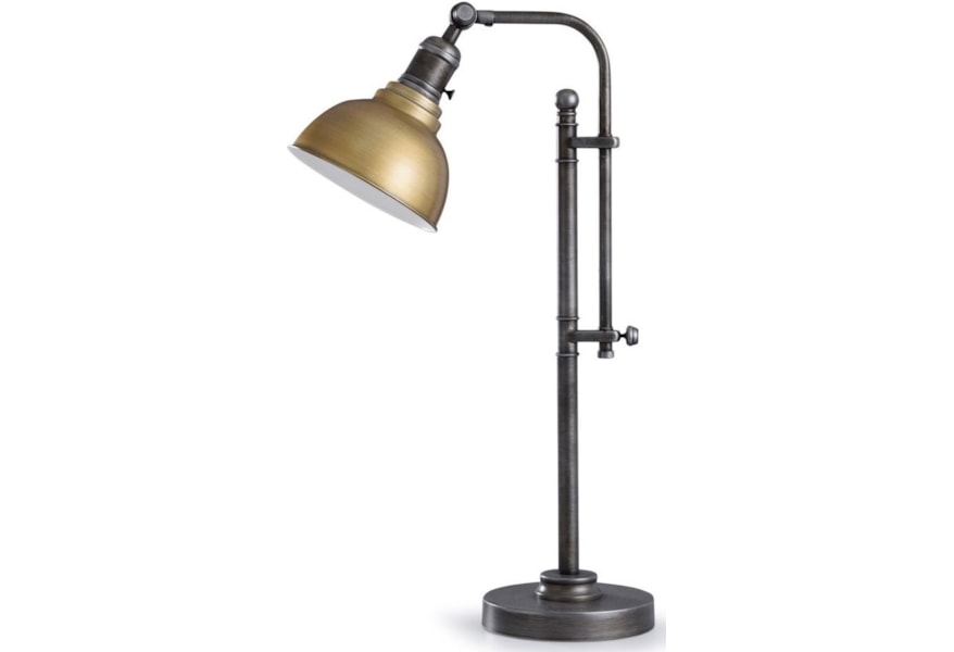 Lamps Lofton Gold Table Lamp W Adjustable Shade By Stylecraft At Miller Waldrop Furniture And Decor