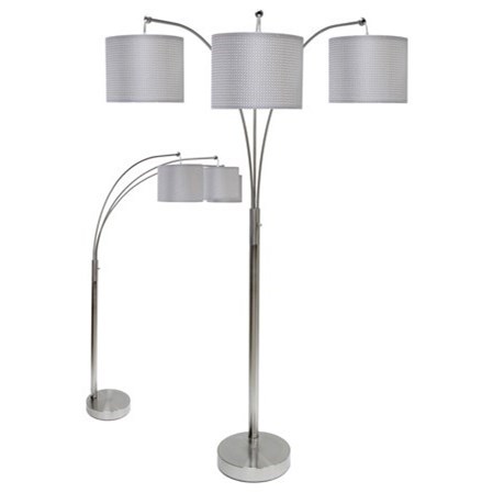 Steel Floor Lamp with 3 Lights