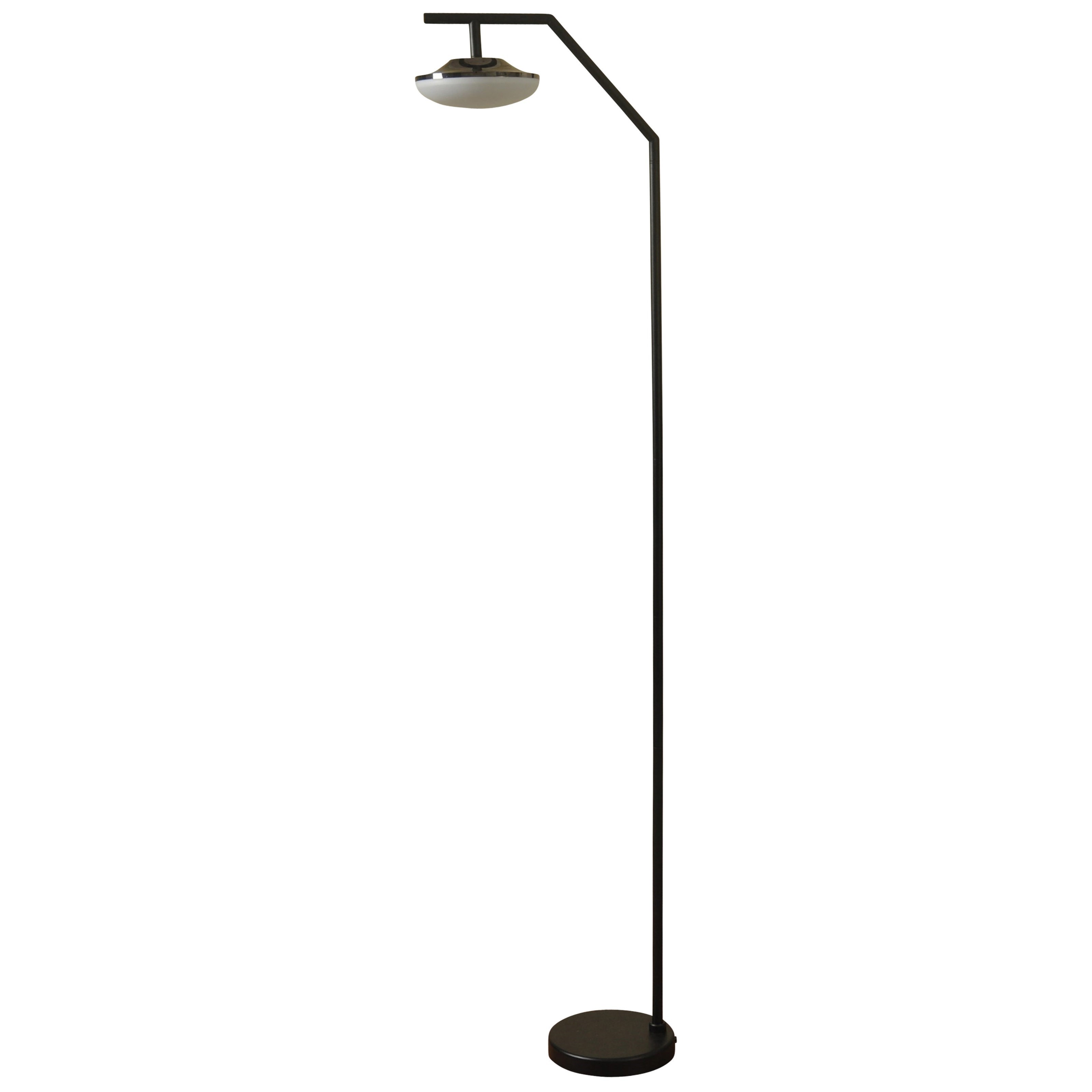 Steel Floor Lamp with Black Finish