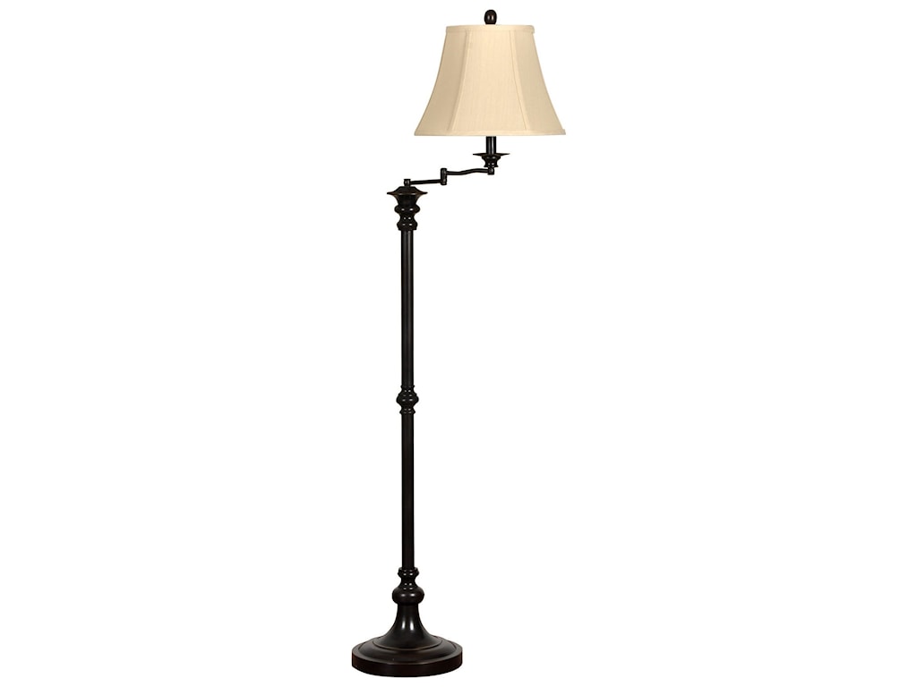 Stylecraft Lamps Metal Floor Lamp With Double Jointed Adjustable