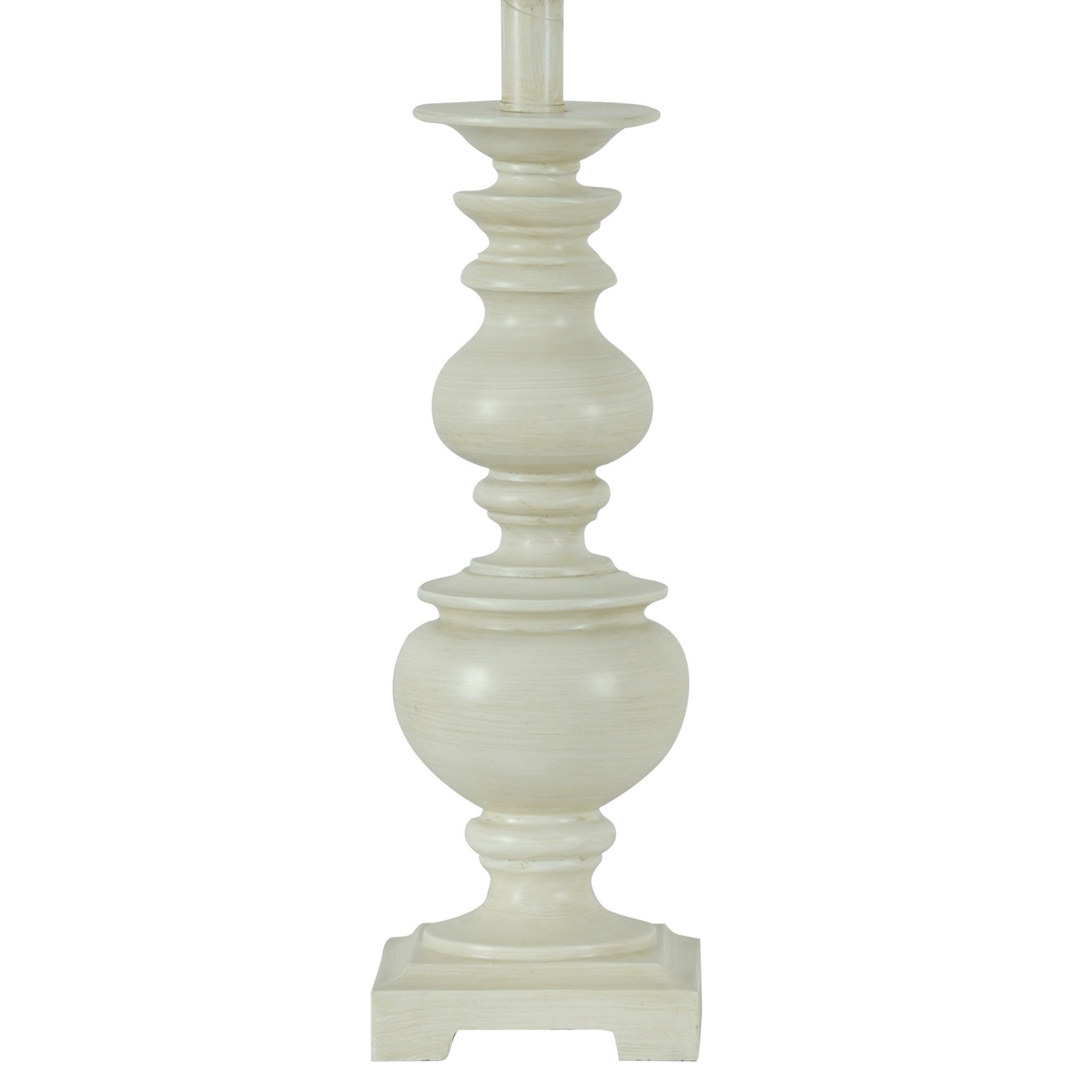 Stylecraft Lamps Ivory Resin Candlestick Lamp Base Wilcox
