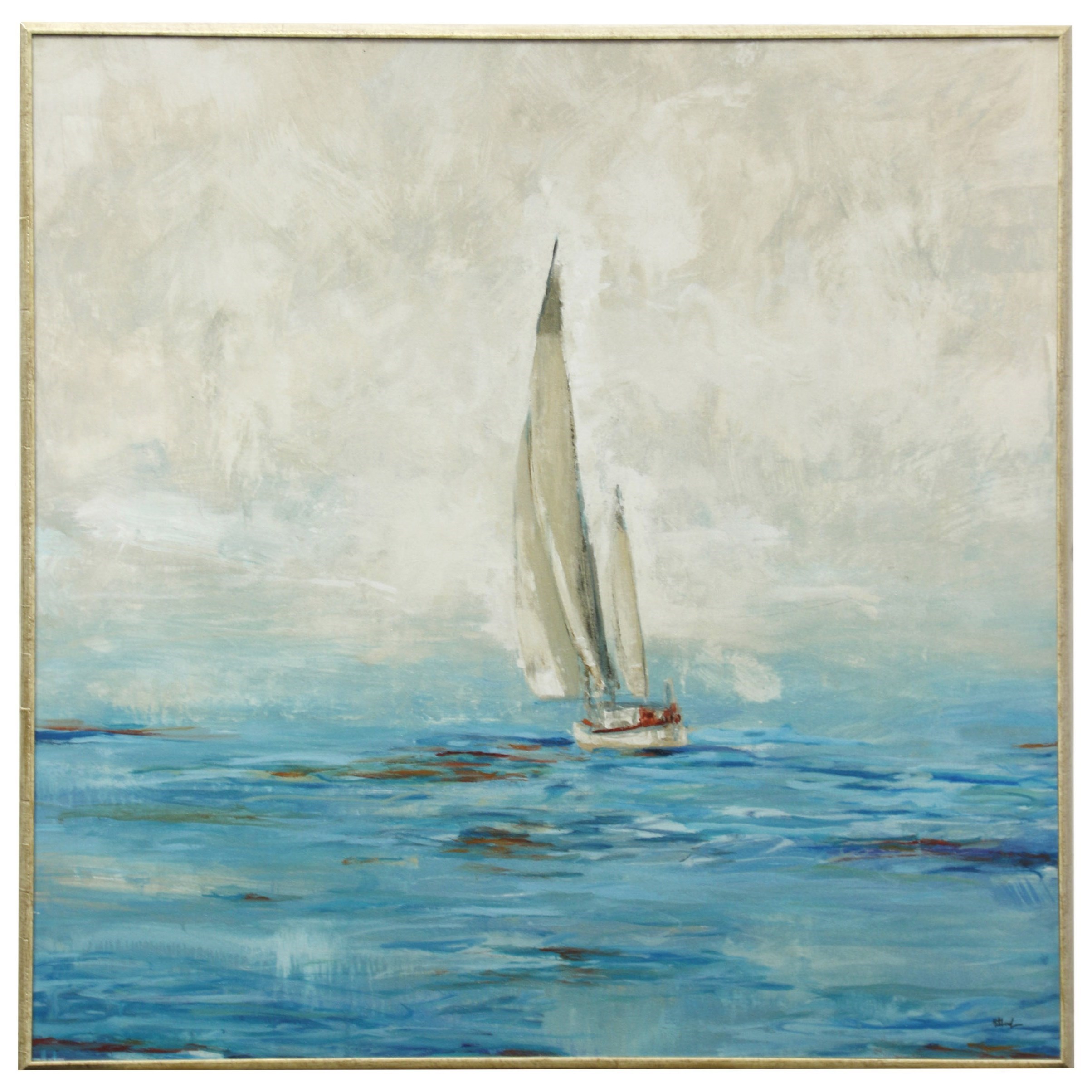 Stylecraft Wall Decor Sailboat Gel Coated Framed Wall Art Wilcox