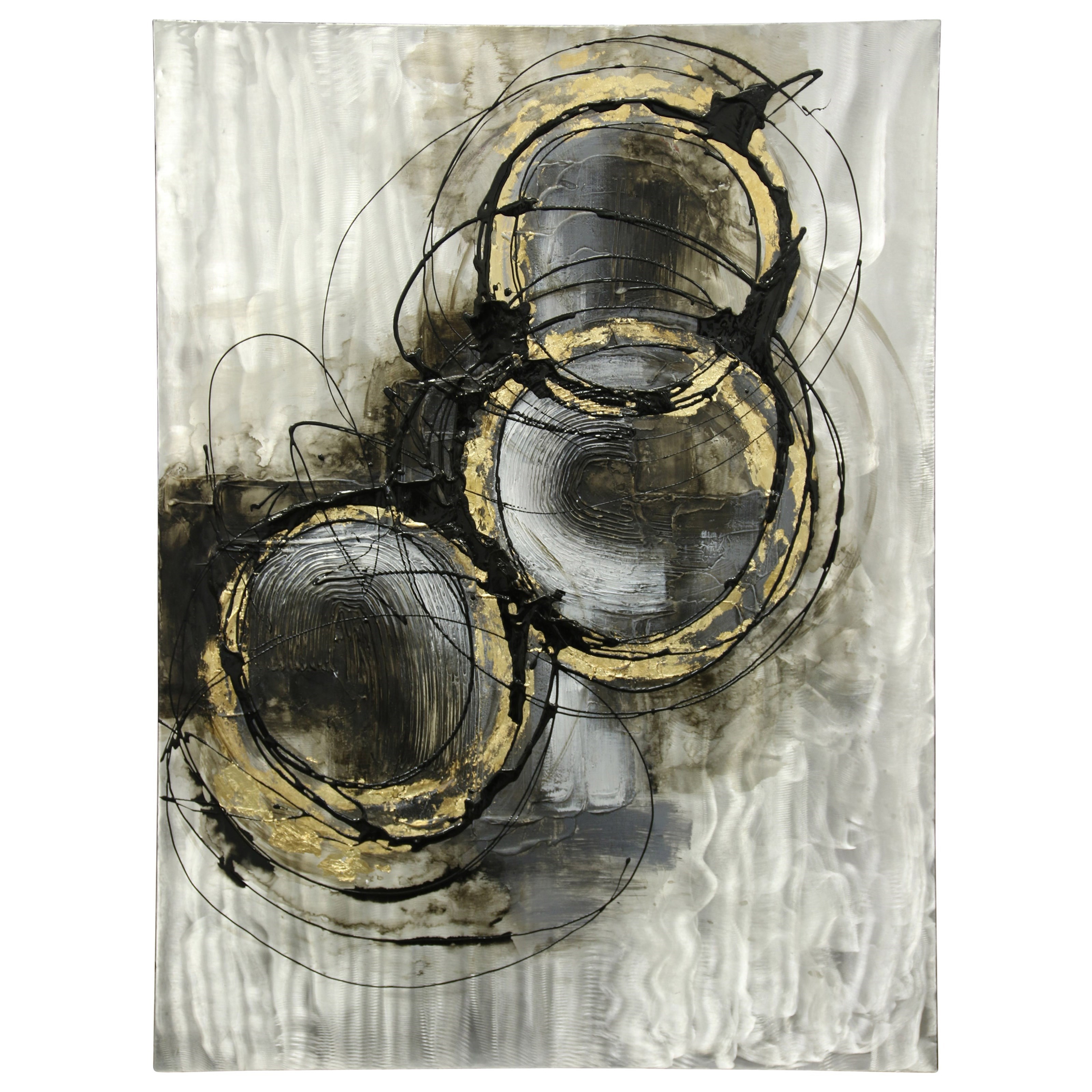 Stylecraft Wall Decor Hand Painted Contemporary Metal Wall Art