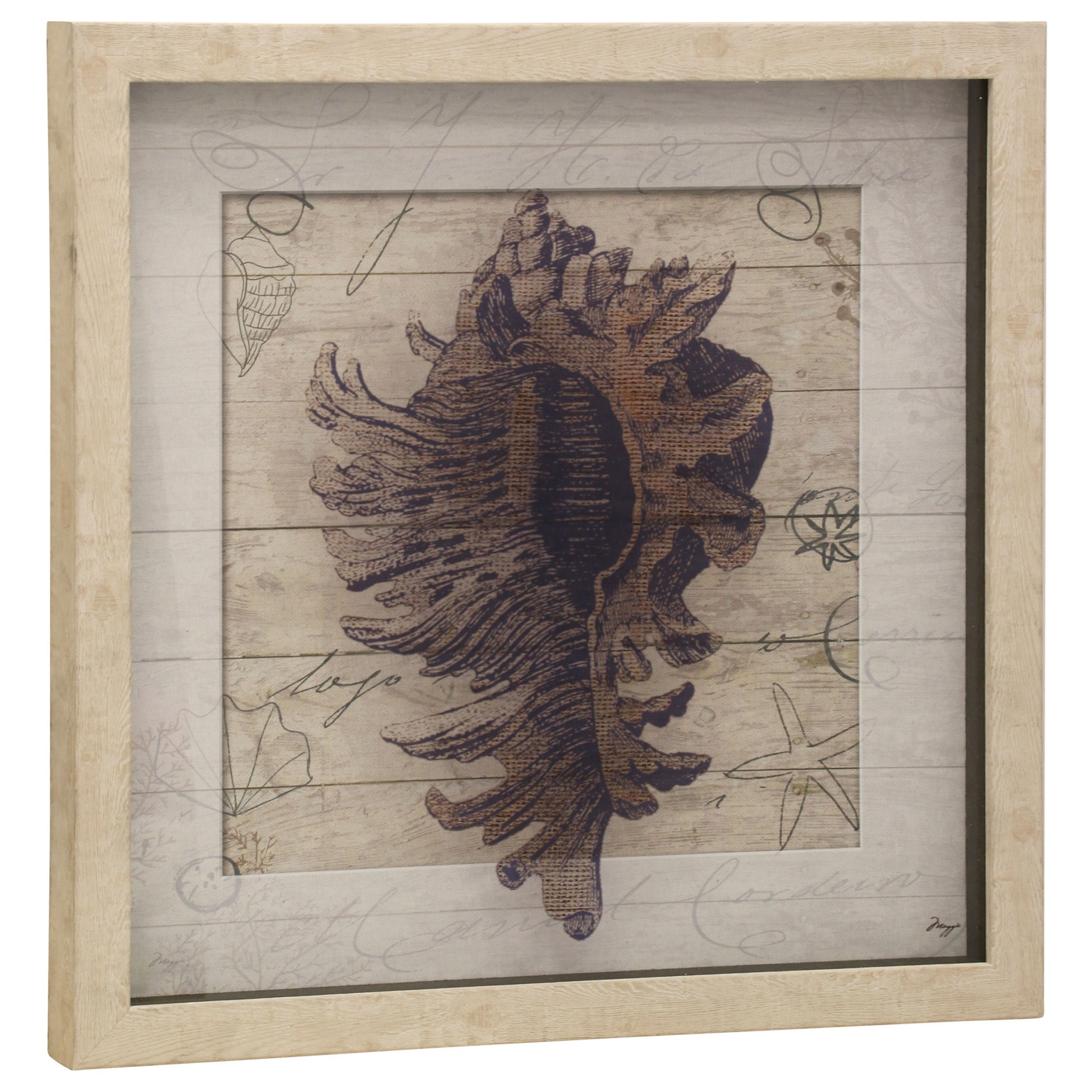 Stylecraft Wall Decor Textured Print In Shadowbox Frame Wilcox