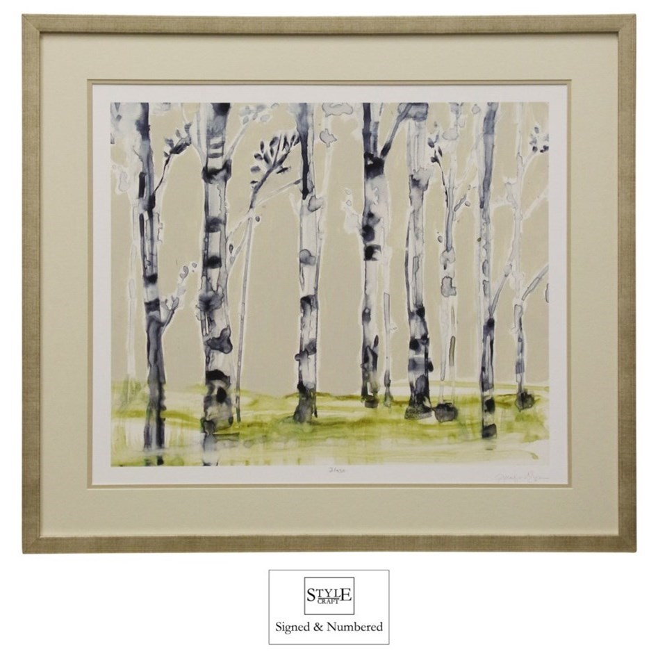 Stylecraft Wall Decor Hand Signed And Numbered Birch Tree Print