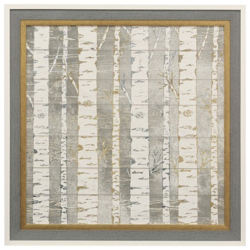 In The Birches | Textured Framed Print