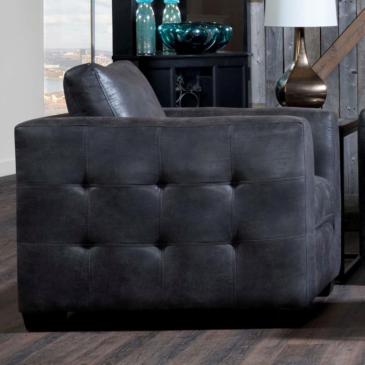 Stylus Rowan Rowan Chair Casual Chair With Button Tufted Outer Arms Upper Room Home Furnishings Upholstered Chairs